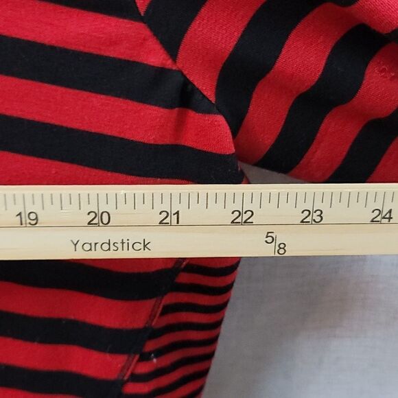 Cute Ruby Red Stiped Teeshirt - Picture 3 of 9